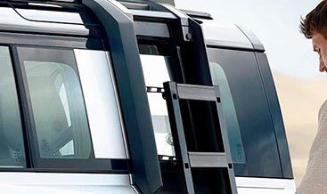 Deployable Roof Ladder — Side-mounted ladder for roof access