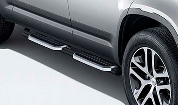 Fixed Side Steps — Sturdy fixed running boards for easy entry