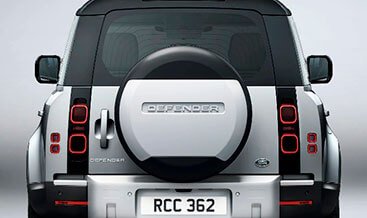 Spare Wheel Cover — Protective cover for rear-mounted spare wheel