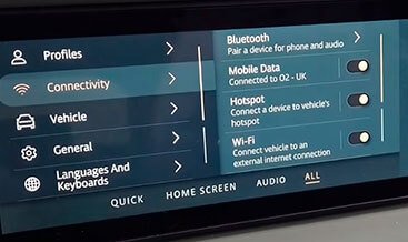 Wi-Fi Hotspot Activation — 4G LTE in-car WiFi for up to 8 devices using external SIM