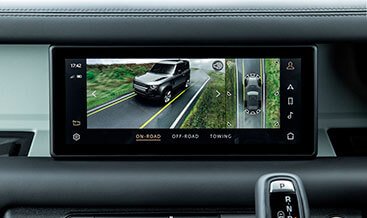360° Surround Camera — Bird's-eye view parking aid with front, rear, and side cameras