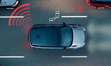 Blind Spot System — Radar-based blind spot monitoring with cross-traffic alert