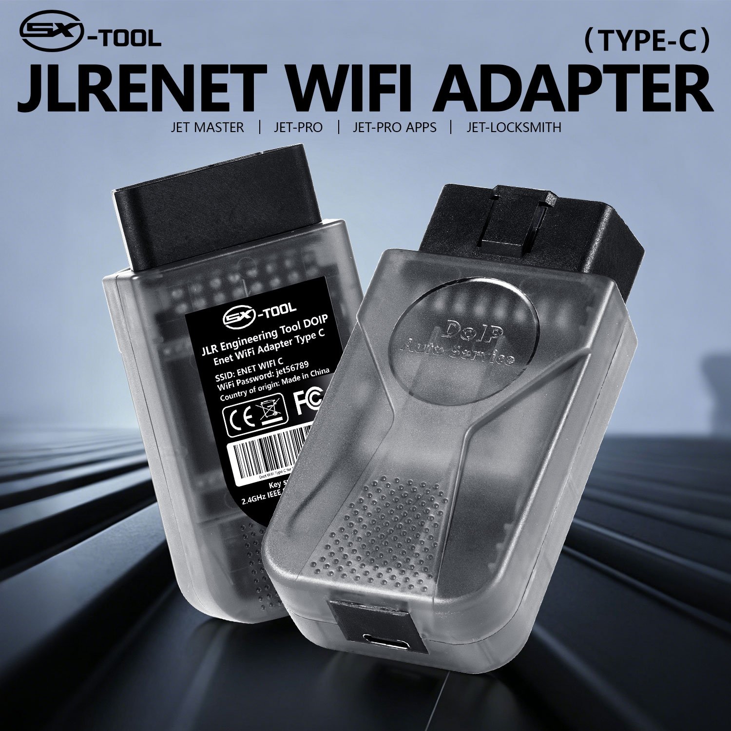 JLR Enet WiFi Type C — JLR Enet WiFi Type C — Compact wireless diagnostic adapter