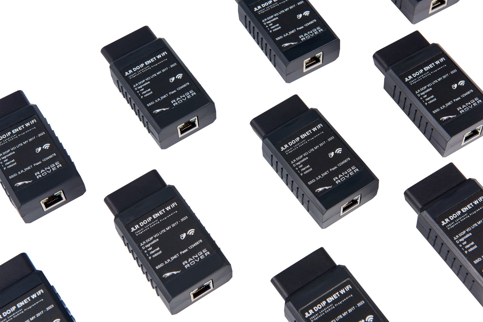 JLR Enet WiFi Adapter — JLR Enet WiFi adapter — detailed close-up of hardware