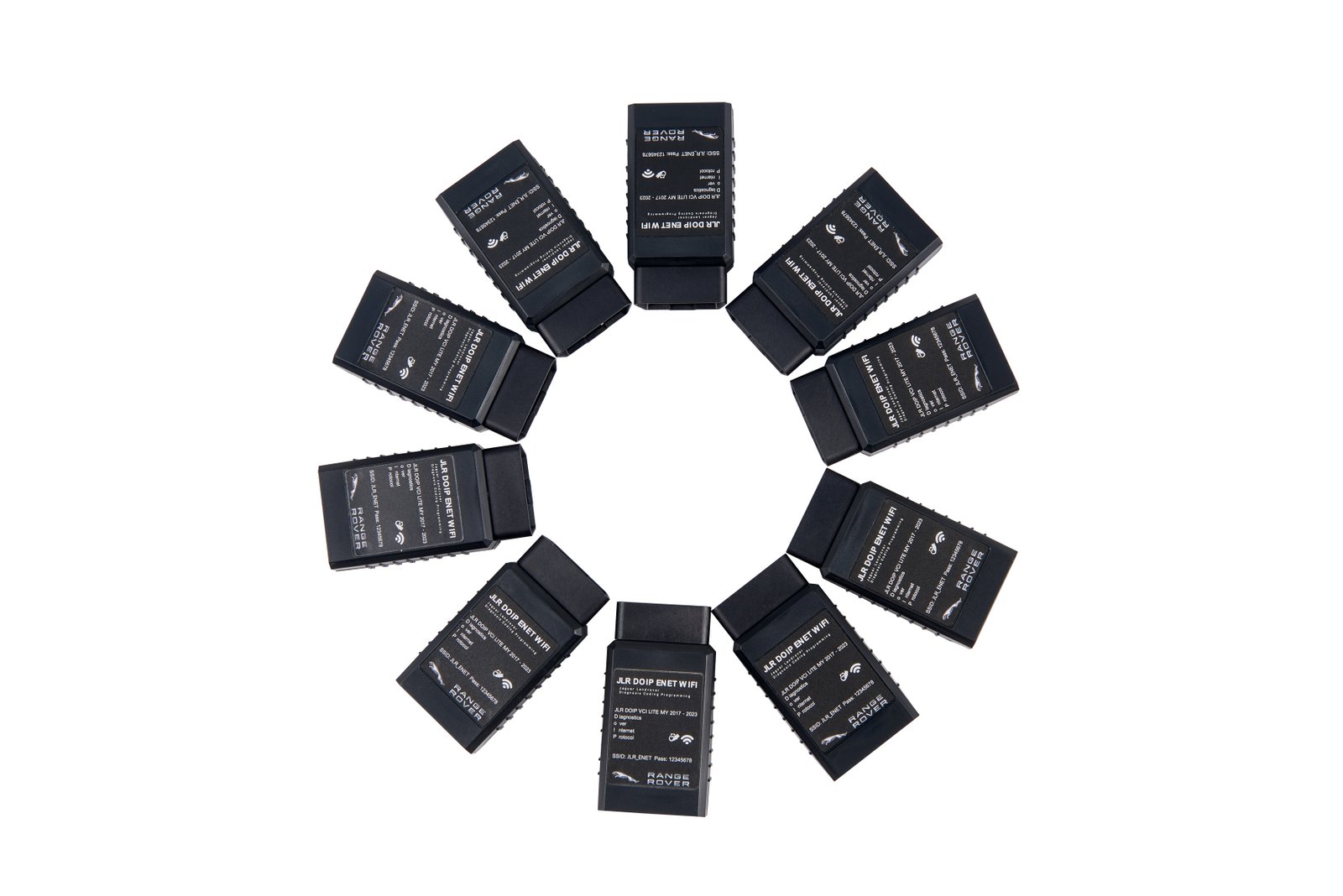 JLR Enet WiFi Adapter — JLR Enet WiFi adapter — packaging and product overview